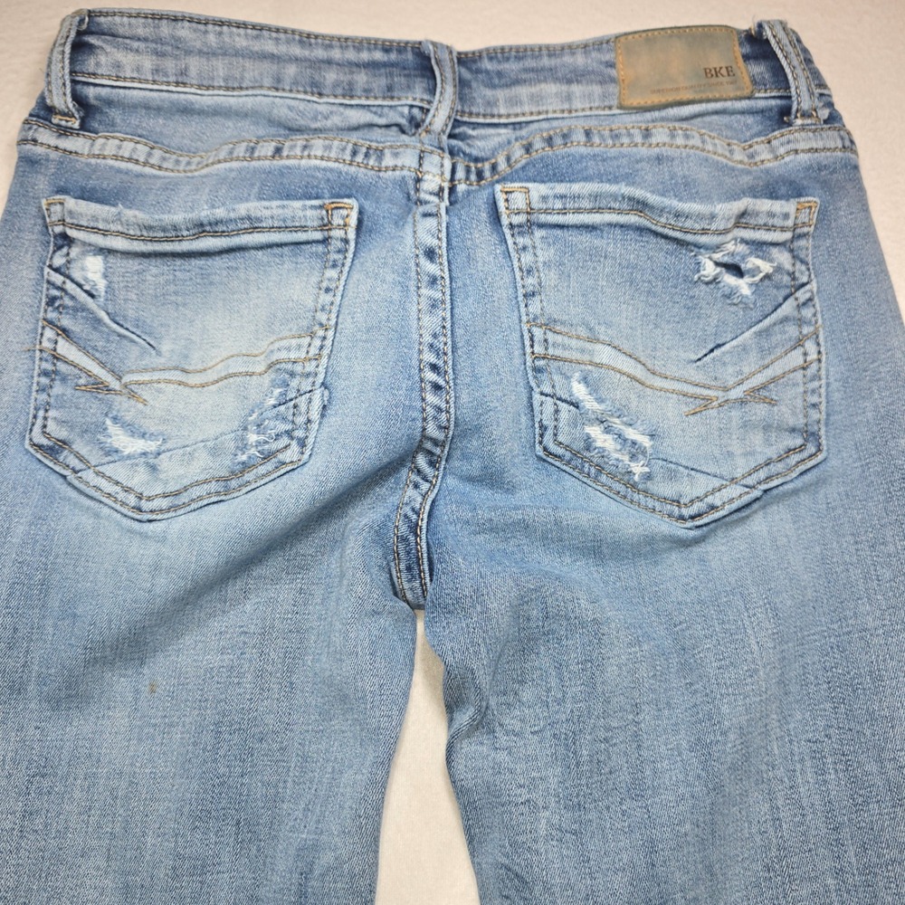 BKE Stella Slim Fit Bootcut Jeans Light Wash Low Rise 26x31.5 ABK6508R - Picture 9 of 14